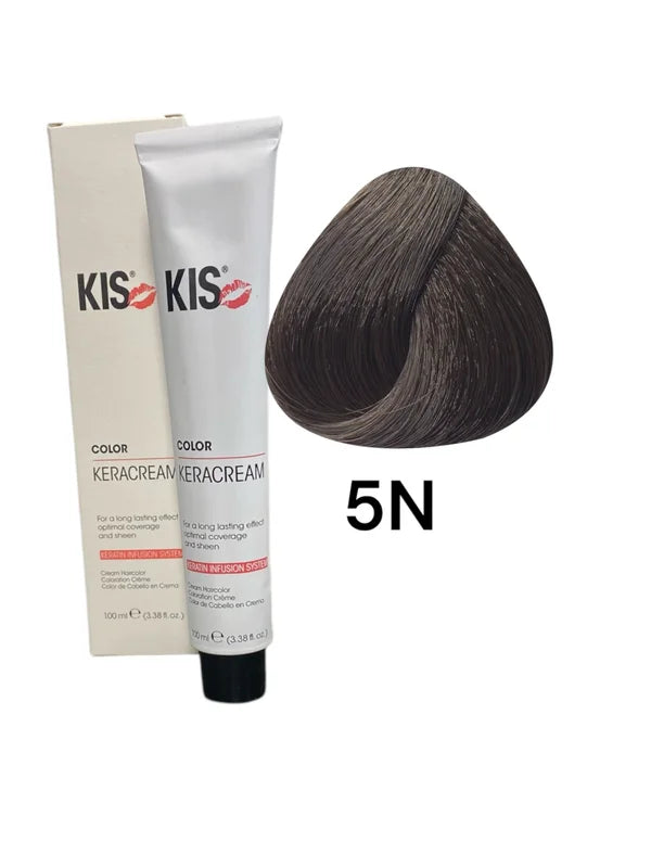 KIS 5N - Lichtbruin KeraCream Color Haarverf 100ml.