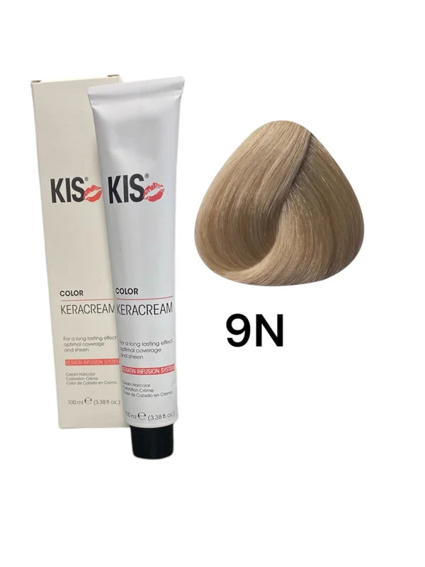 KIS 9N - Zeer Lichtblond KeraCream Color Haarverf 100ml.