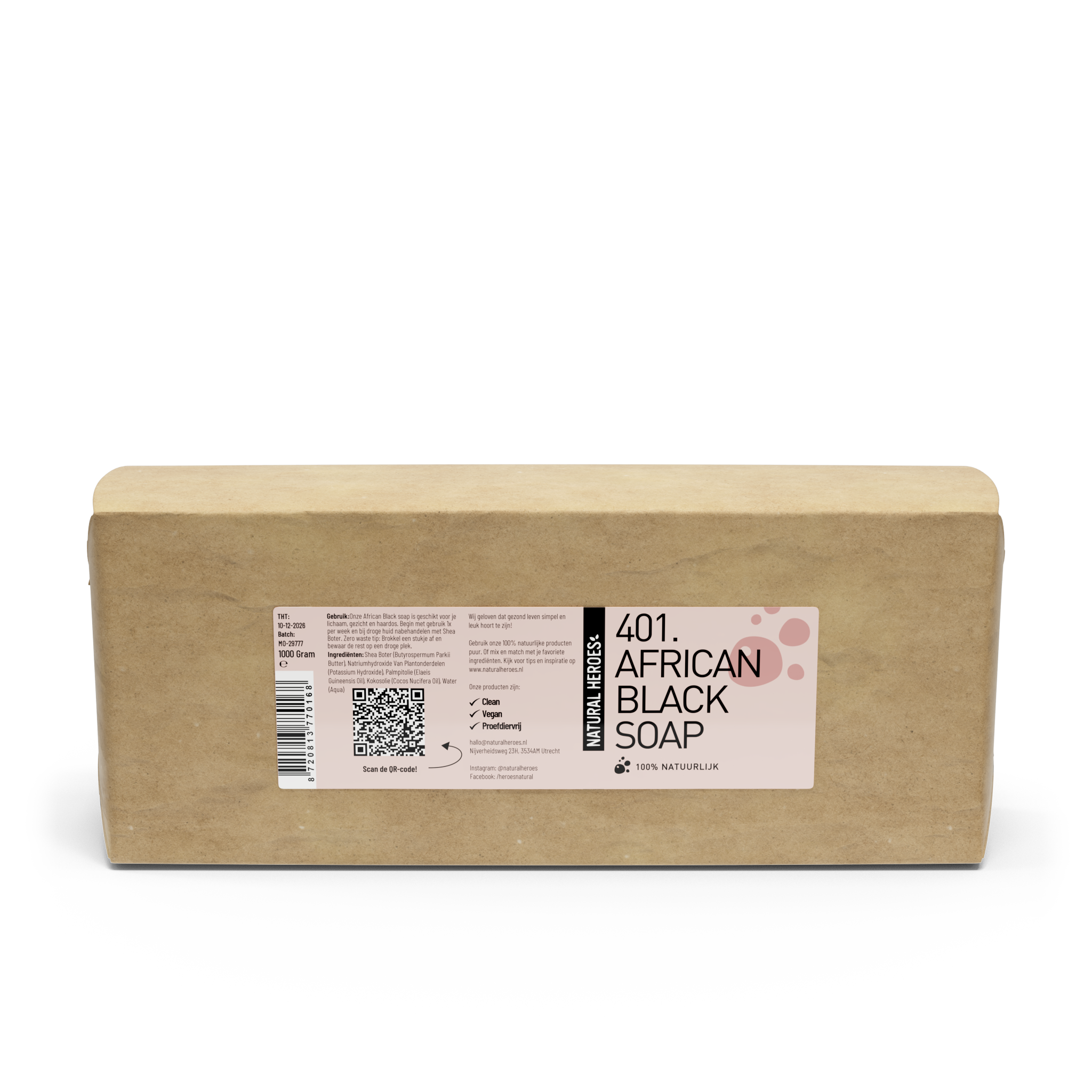 Afrikanische schwarze Seife (100 % natürlich)