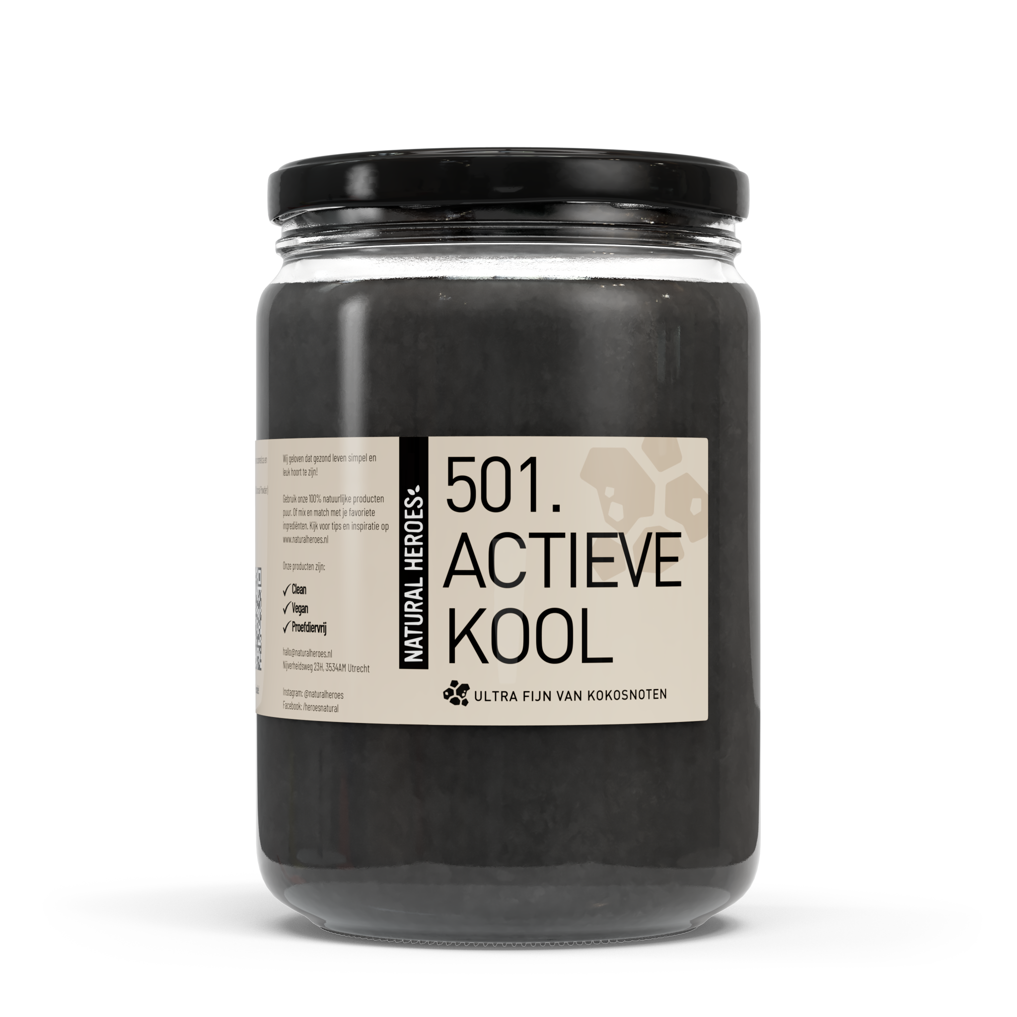 Actieve Kool Poeder (Ultra Fijn &amp; Food Grade)