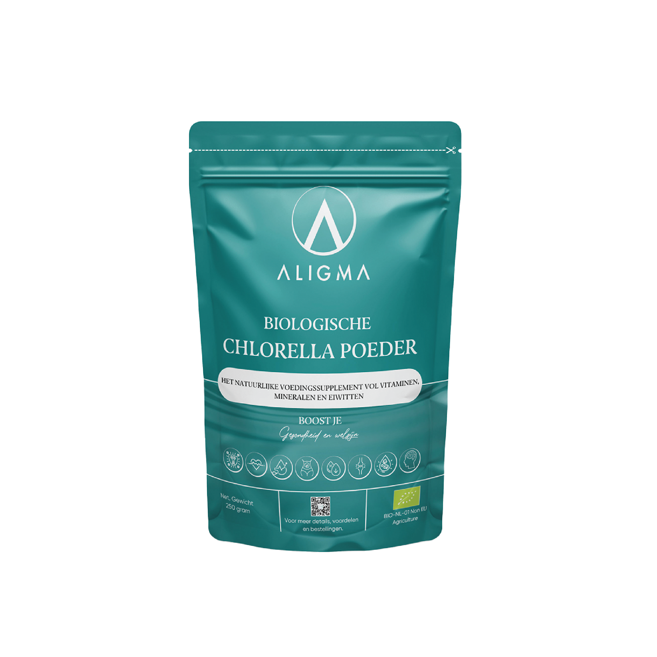 Biologische Chlorella poeder 250 gram
