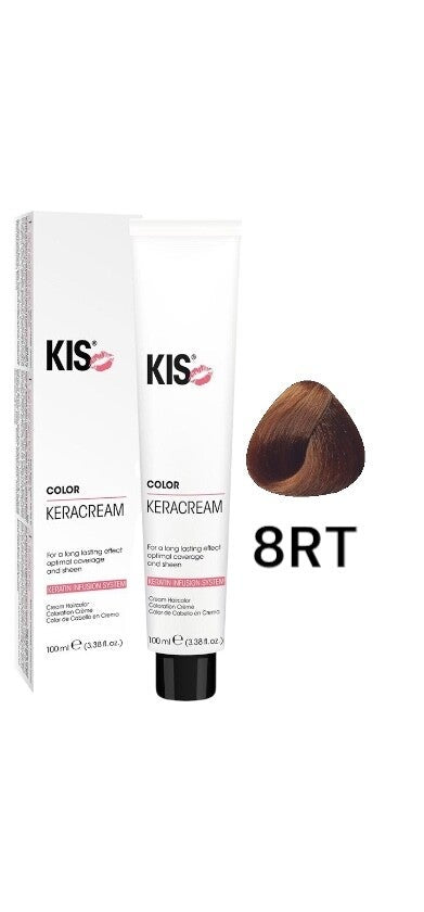 KIS 8.RT - Licht Roodtabak KeraCream Color Haarverf 100ml.