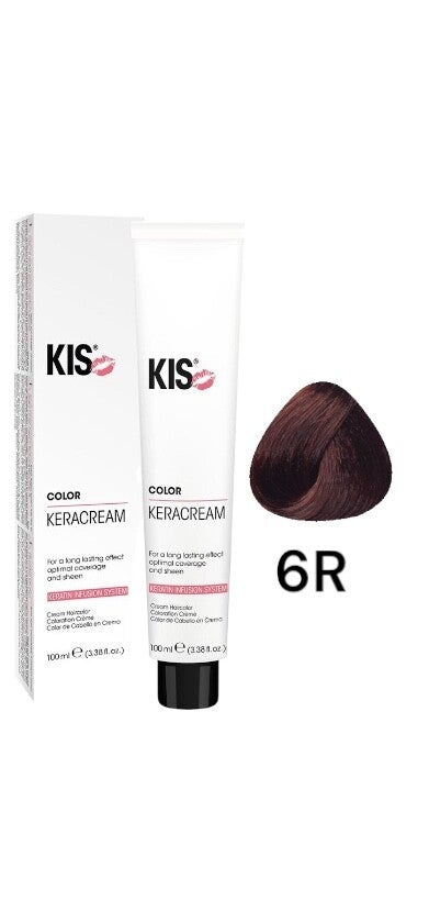 KIS 6R - Rood KeraCream Color Haarverf 100ml.