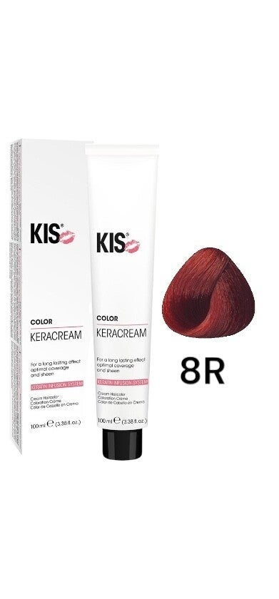 KIS 8R - Vlammend Rood KeraCream Color Haarverf 100ml.