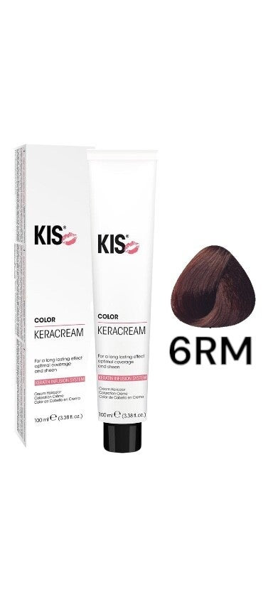 KIS 6.RM - Licht Roodmahonie KeraCream Color Haarverf 100ml.