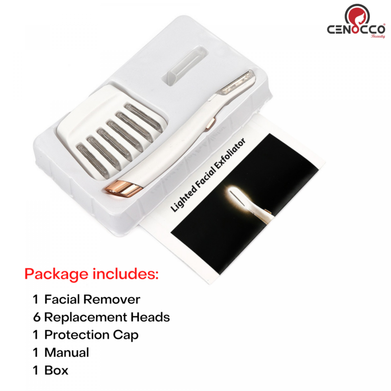 Cenocco Beauty Facial Epilator with Led Light MSY Dropshipping